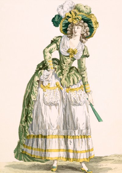 Robe de style campagnard pour dame, gravée par Bacquoy, planche no.228 de 